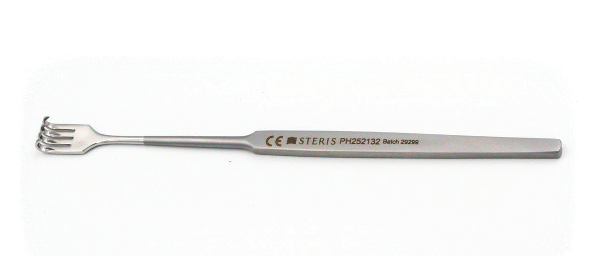 Retractor Hook and 4 Prongs Straight