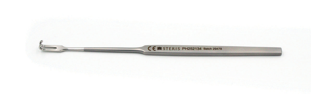 Retractor Hook and 2 Prongs Straight
