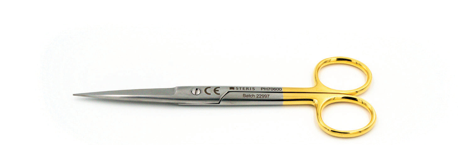 Dressing/Stitch Scissors Straight Tungsten Carbide Jaws Sharp/Sharp