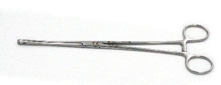Bonney Uterine Polypus Forceps with Fenestrated Serrated Jaws and a Box Joint