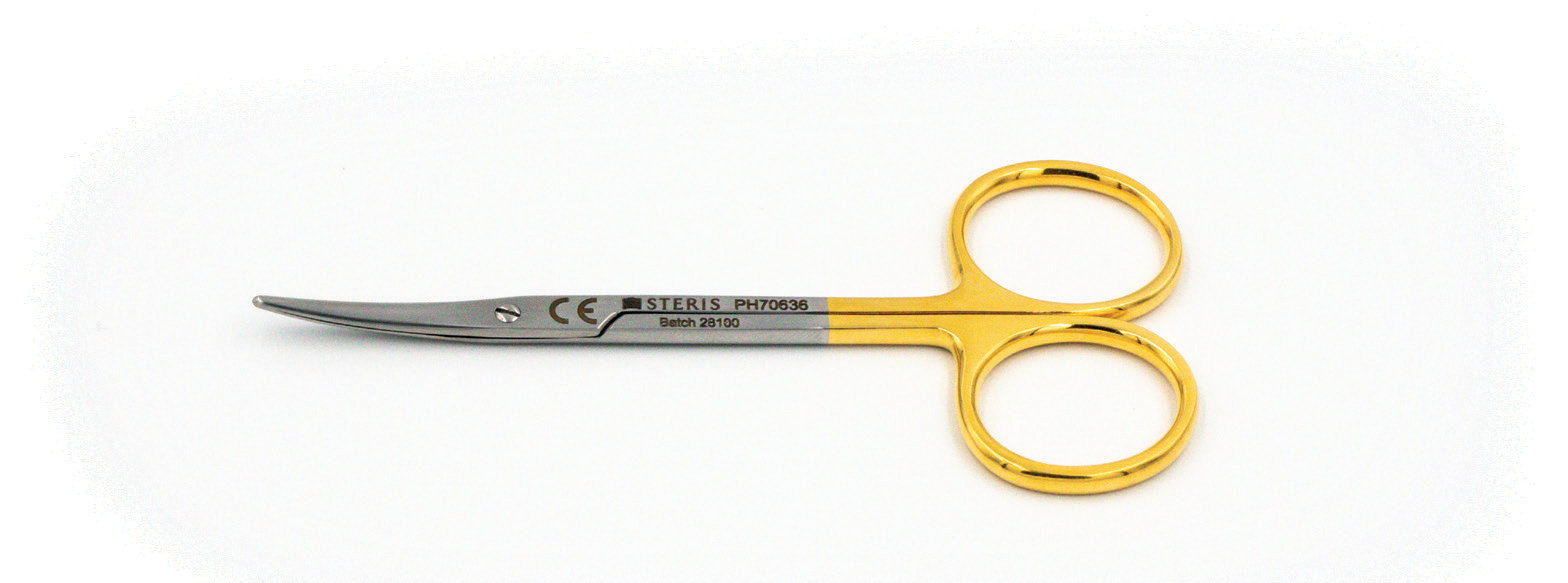 Strabismus Scissors Curved Tungsten Carbide Jaws