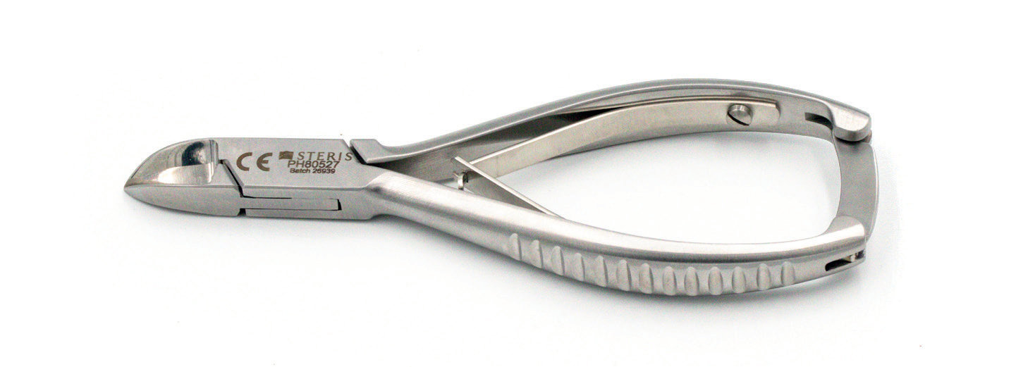 Nail Nipper Concave Double Spring with Lock Curved
