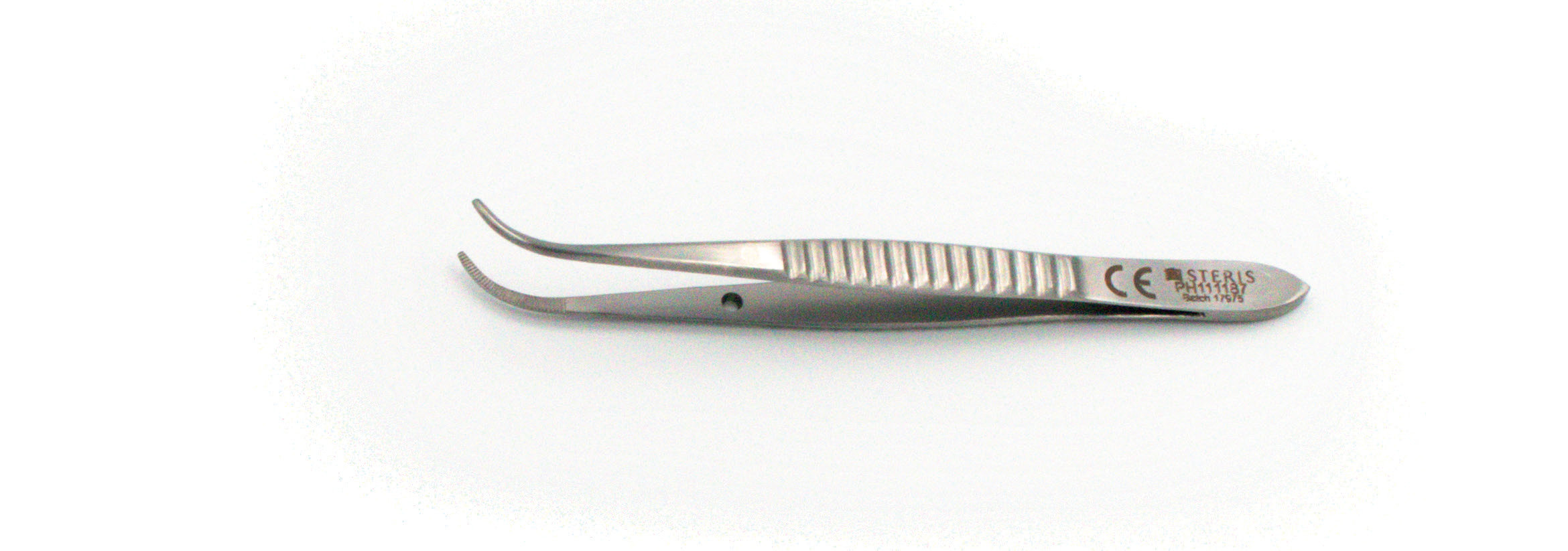 Iris Dissecting Forceps Serrated Jaws Curved