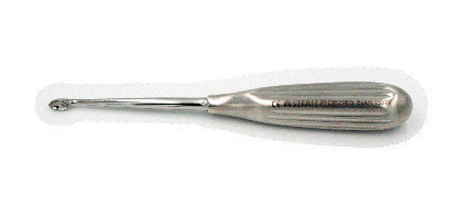 Volkmann Aural Curette Single End Straight