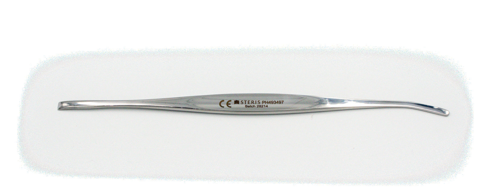 Hill Double Ended Elevator Curved to Side with 5mm Wide Rugine End