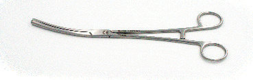 Lewer Vulsellum Forceps with 2 into 2 Teeth and Box Joint Curved