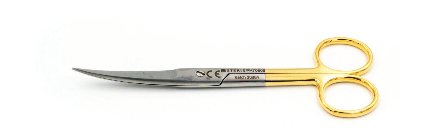 Dressing/Stitch Scissors Curved Tungsten Carbide Jaws Sharp/Sharp