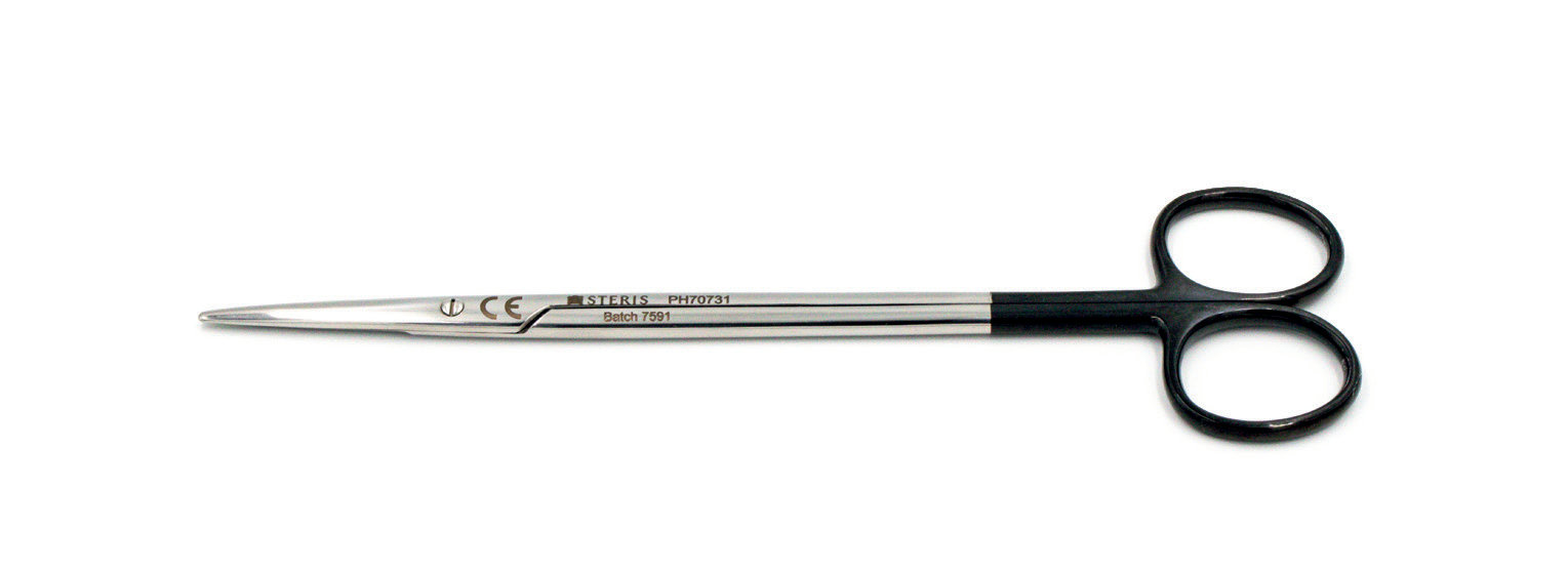 Metzenbaum Scissors Straight SuperCut Black Handles